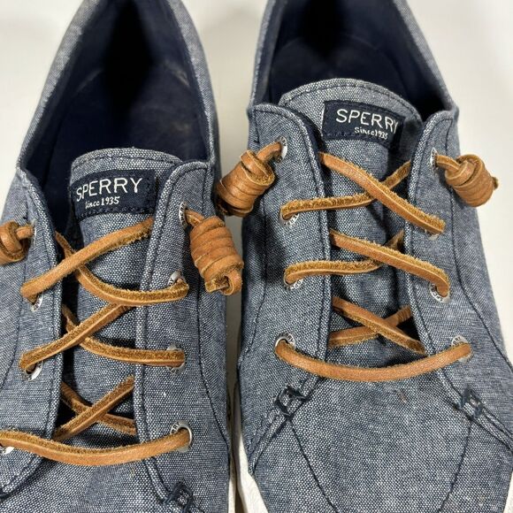 SPERRY Crest Vibe STS81469 Blue Slip On Sneakers - Picture 2 of 8